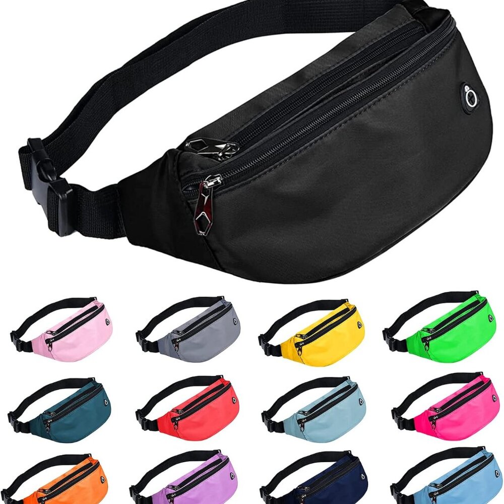 Fanny Pack for Men Women, Waterproof Sports Waist Bag Pack, Belt Bag for Travel